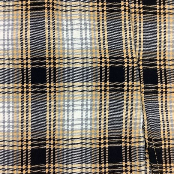 Urban Outfitters Women S Mini Skirt Plaid Mid Rise Yellow Black Gray Stretch - Picture 7 of 9